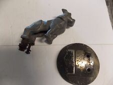 large MACK Truck Mounted Bulldog Hood Ornament with base  Pat 87931 picture
