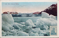 Muir Glacier AK Alaska c1942 US Censorship with 1923 Russia Stamp Postcard G56 picture