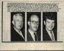 1962 Press Photo Three Witnessed appeared before ICC hearing at Washington picture