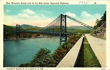 Bear Mountain Bridge Scenic Approach Highway New York Postcard picture