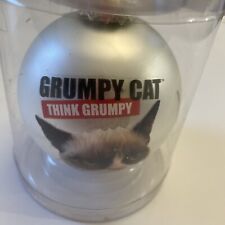 Ganz Grumpy Cat Christmas Ball Ornament 2013 NWT Rare Collectible in container picture