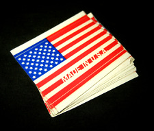 American Flag Bumper Sticker NEW 50-Star PATRIOTIC USA Pride Made US 2.5