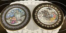 Set Of 2 Villeroy Boch Heinrich Russian Collector’s Plates GERO TRAUTH Artist picture