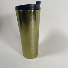 Starbucks 2016 Metallic Gold Stainless Steel Tumbler Coffee Cup 16 Oz  picture