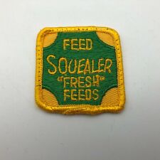 Vtg FEED SQUEALER FRESH FEEDS Agriculture Advertising Hat Cap Uniform Patch Y3 picture