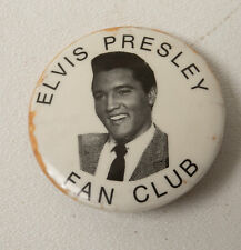 Elvis Presley Pinback Button (B3R-47) Vintage (JSF6) Fan Club Black & White picture