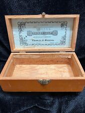 Antique Charles S. Higgins NY, Toilet Soap Wooden Hinged Advertising Box picture