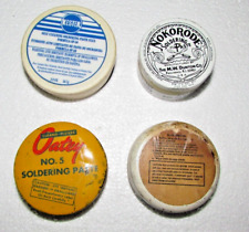 Vintage Soldering Flux Paste: Oatey - Nokorode - Kester - Unbranded  SEE PHOTOS picture