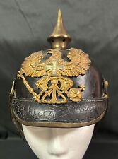 Authentic WWI Pickelhaube Spiked Helmet Imperial German Prussian Officer picture