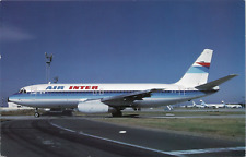 Postcard Air Inter Dassault Breguet Mercure Jet Airliner, 1996 Cancel picture