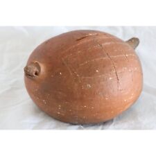 Vintage Primitive Handmade Pottery Clay Bank Abstract Shape Of A Turtle picture