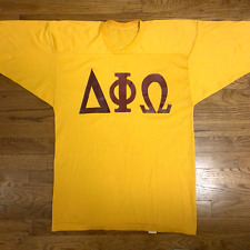 Vtg 70s Delta Phi Omega Football Jersey Sorority Made In USA Russell Athletic L picture