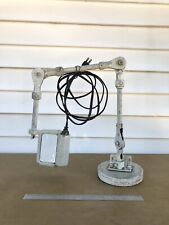 Vtg Articulating Industrial Magnifying Light Lamp Drafting Machine Age Modern picture