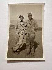 VTG Military Snapshot Photo Two Handsome Soldiers picture