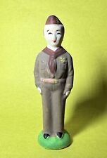 Vintage Porcelain Hand Painted Boy Scout Cub Scout Figurine 3” Made In Japan picture