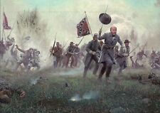 Pickett's Charge, Confederate, Battle of Gettysburg, Military Civil War Postcard picture