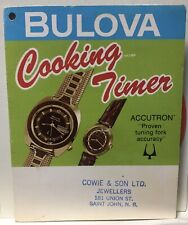 bulova collectable 1974 cooking timer adver. Rare Nice Cond. Unique Watch Co. picture