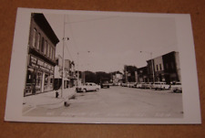c1950 Business District Second Street Byron Illinois RPPC Street Scene Town View picture