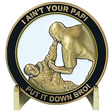 BL9-008 I AIN'T YOUR PAPI Passaic County Sheriff Challenge Coin 911 COPS inspire picture