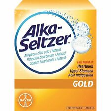Alka Seltzer Antacid Upset Stomach Relief Gold Effervescent Tablets 36ct 3 Pack picture