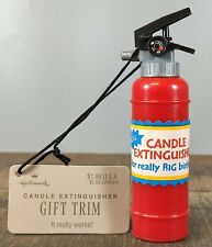Hallmark Merry Miniature Fire Extinguisher Candle Squirt Toy 4¼