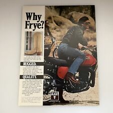 1980 Frye Boots Print Ad Original Vintage Why Frye Western Boot Quality Style picture