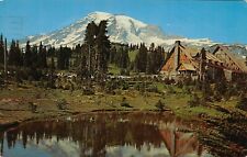 Tacoma WA Washington Mount Rainier Paradise Valley Inn Rustic Cabin Postcard R6 picture