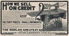 Magazine Ad - 1904 - Homer Young Co., Toleo, OH - Sewing Machines picture