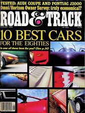10 BEST CARS  FOR THE EIGHTIES 1980S  - ROAD & TRACK Magazine -  AUG 1981 USA picture