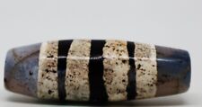 Antique Old Indo Tibetan Himalayan Chung Dzi Stone Bead 14 mm and 41 mm picture