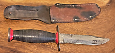 Vintage(50-60s) Schrade Walden NY USA Bowie Hunter knife Original Sheath-1415.24 picture