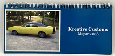 Mopar 2008 Car Automobile Calendar Kreative Customs 8.25