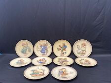 Lot of 10 Vintage M.J Hummel Annual Collector's Plates 1971 - 1980 picture