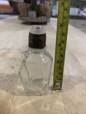 Cool Old Rare Bottle. Unbranded , Designs In Glass, Cork Ring  picture