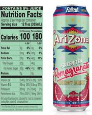 Arizona X FALLOUT Energy Drink Green Tea POMEGRANATE x1 Count || PRICE DROP picture
