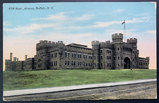 Postcard Buffalo NY - 65th Regiment State Arsenal & Drill Hall National Guard picture