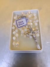 Vantage 1986 PEARLS & SILVER ROSARY,Legatura Alpaca, Made In ITALY, New Rare picture