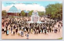 c1912~Canadian National Exhibition~CNE~Grand Plaza~Toronto Ontario~Vtg Postcard picture