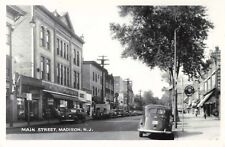 Main Street Madison New Jersey NJ Woolworth Old Cars c1950 Real Photo RPPC picture