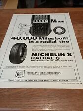 1968 40,000 Michelin X Radial Tire Magazine Ad picture