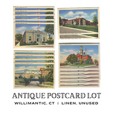 Lot of 17 Vintage Postcards of Willimantic, CT | Used | American Thread Company picture