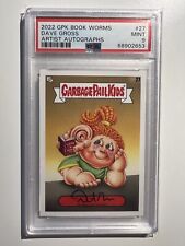 2022 Topps Garbage Pail Kids Book Worms #27 DAVE GROSS Artist Autograph PSA 9 picture