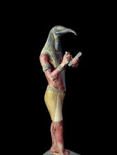 Egyptian God Thoth Statuette , Moon Knight Statue from Basalt stone picture