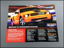 2008 Ford Mustang Special V6 Racing Original 1-page Car Sales Brochure Sheet picture