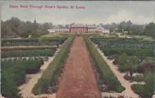 Grass Walk Through Shaw's Garden St Louis 1909 Postcard picture