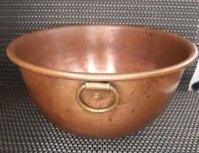 VTG COPPER MIXING BOWL ROLLED EDGE 10 INCHES picture