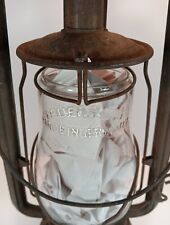 Antique Feuerhand No. 257 Kerosene Lantern With Original Embossed Globe Germany picture