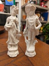 Vintage porcelain Blanc China French Man And Woman picture