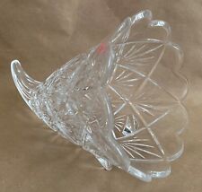 Marquise By Waterford Crystal Cornucopia Vase Made In Czech Republic picture