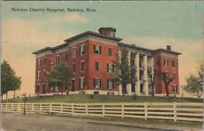 Natchez Charity Hospital, Natchez Mississippi 1913 Postcard picture